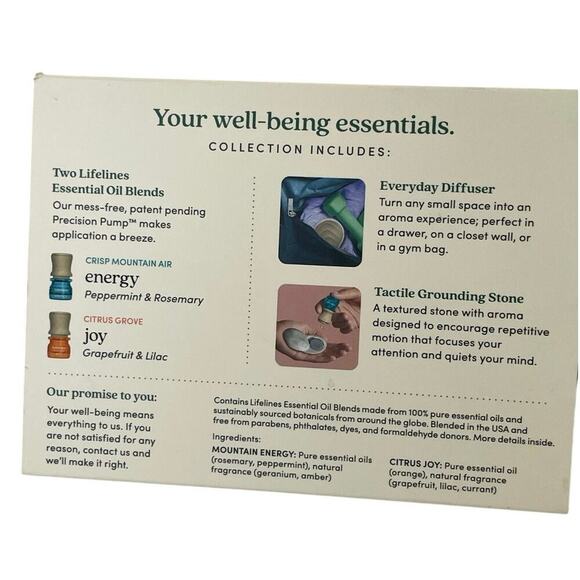 LIFELINES STRESS RELIEF GIFT SET IMMERSION SPA ESSENTIAL OIL BLEND DIFFUSER - Picture 15 of 15